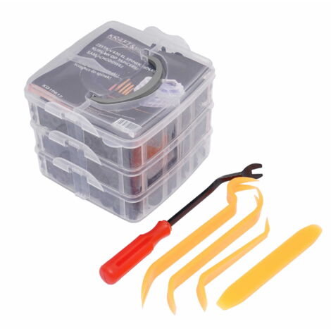 Lot de 630 épingles, goupilles et clips de rembourrage + extracteur et extracteurs KD10612