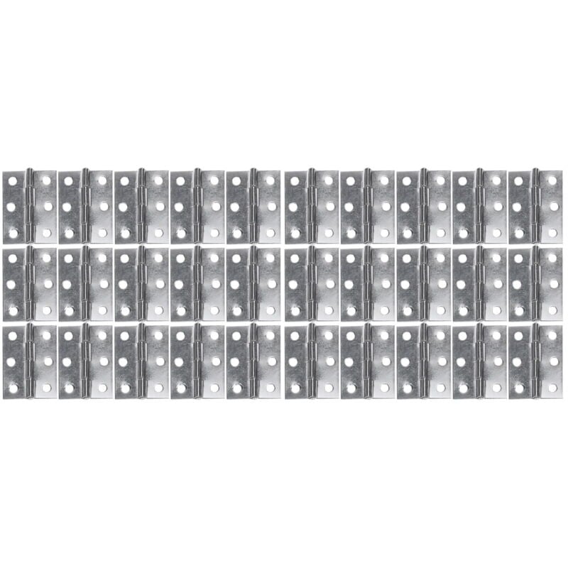 Lot de 64 charnières de porte en acier inoxydable, en forme de cœurs en osier, à suspendre