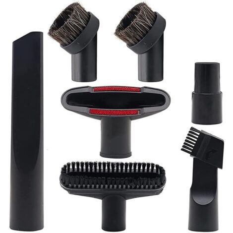 Lot de 7 buses d'aspirateur 32-35 mm - Embout universel pour aspirateur - Buse à tissus - Buse pour matelas - Suceur plat