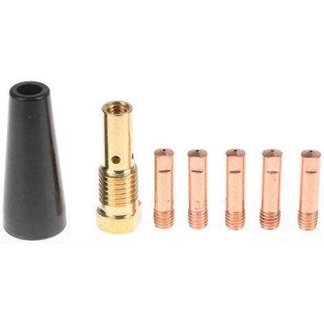 Lot de 7 embouts de buse sans gaz pour dévidoir à fil fourré Century FC90, 0,9 mm
