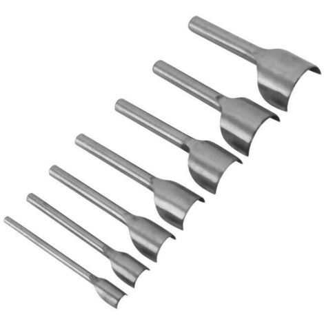Lot de 7 emporte-pièces demi-ronds en forme de U pour travaux manuels, travaux manuels, maroquinerie, outils de frappe pour cuir 10-40 mm