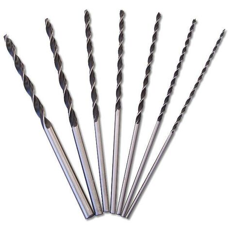 Lot de 7 forets à bois 300 mm – Diamètres 4 à 12 mm – Pour bois dur – Coupe nette sans éclat – Beast