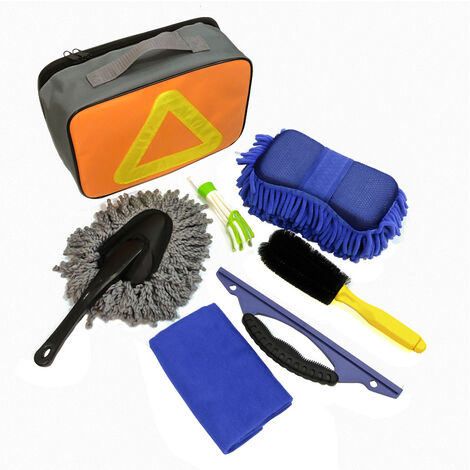 Kit de lavage de voiture avec buses pistolet à mousse – Ensemble de brosses  de nettoyage de voiture, outil de nettoyage de pare-brise, gant de lavage