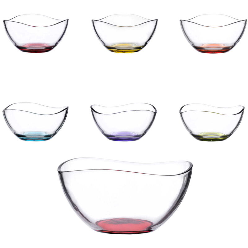 Lot de 7 saladiers 6 x 12 cm + 1 x 21 cm coloré Vira LAV