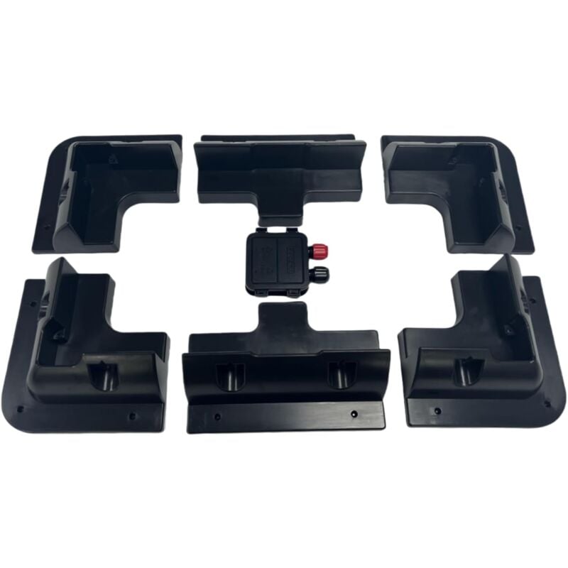 Lot de 7 supports de montage pour panneau solaire, sans perçage, supports de panneau solaire en ABS, kit de support pour toits de camping-car,