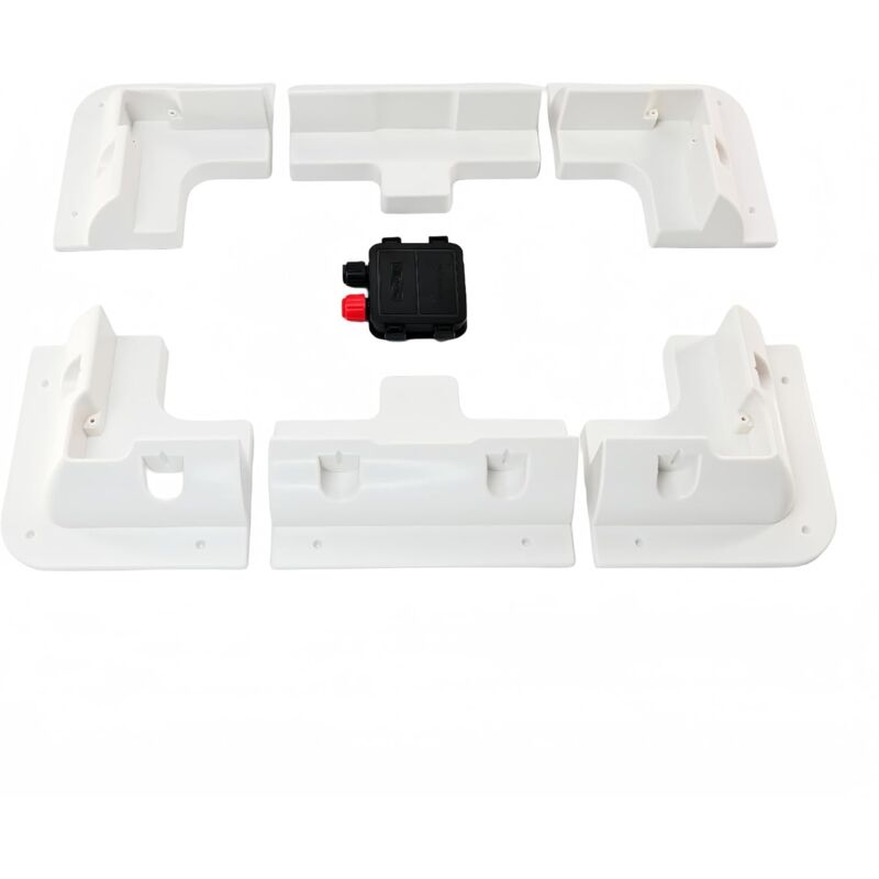 Lot de 7 supports de montage pour panneau solaire, sans perçage, supports de panneau solaire en ABS, kit de support pour toits de camping-car,