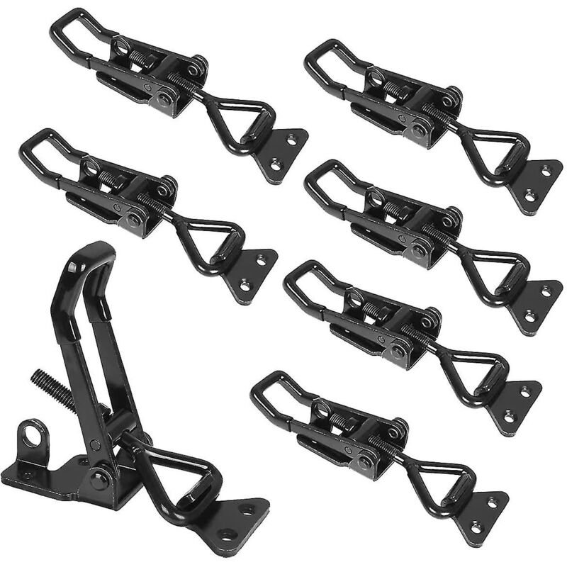 Lot de 7 verrous de tension, pinces à bascule réglables, verrou à levier