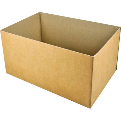 Lot de 70 Demi-caisse carton américaine double cannelure 118,5 x 78,5 x 43,5 cm