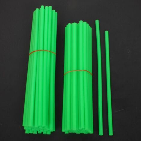 Lot de 76 couvre rayon vert fluo de jante avant et arrière pour