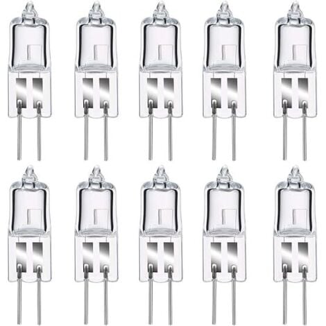 SVKBJROY Lot de 8 Ampoule Halogene G4, Ampoule G4 Blanc Chaud 12V 20W, 2800K, 240LM, Intensité Variable, LampeHalogene G4, Lampe à Capsule Transparente pour Puck Light, lustre– Pas de scintillement