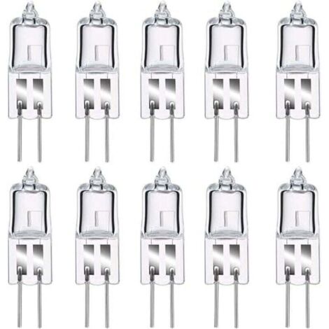 Lot de 8 Ampoule Halogene G4, Ampoule G4 Blanc Chaud 12V 20W, 2800K, 240LM, Intensité Variable, LampeHalogene G4, Lampe à Capsule Transparente pour Puck Light, lustre– Pas de scintillement