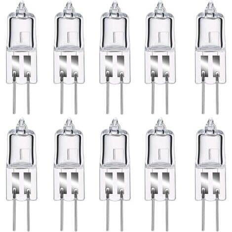 Lot de 8 Ampoule Halogene G4, Ampoule G4 Blanc Chaud 12V 20W, 2800K, 240LM, Intensité Variable, LampeHalogene G4, Lampe à Capsule Transparente pour Puck Light, lustre– Pas de scintillement,AAFGVC