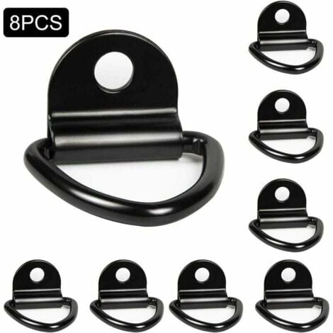 Lot de 8 anneaux d'arrimage robustes pour bateaux, camionnettes, camions, entrepôts