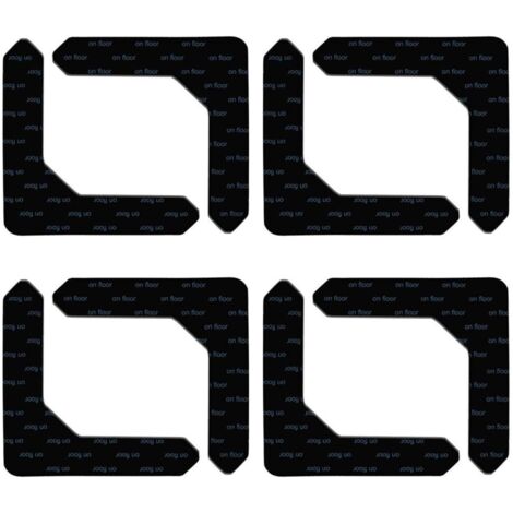 Lot de 8 Bandes antidérapantes, Fixation tapis forme L, Adhésif réutilisable pour bois carrelage