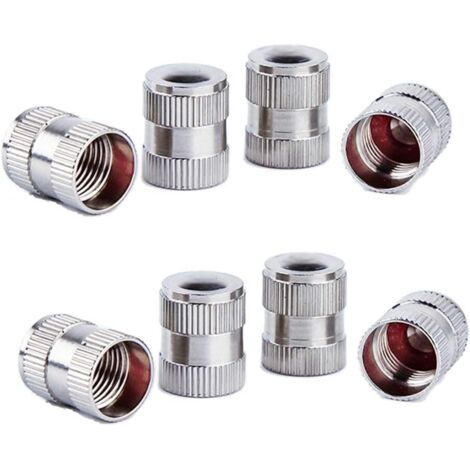 Lot de 8 bouchons de valve pour pneus de voiture, joints universels, protègent la valve, pour voitures, SUV, vélos, camions et motos.
