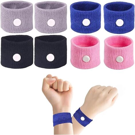 Lot de 8 bracelets anti-nausées et anti-nausées pour soulager les vertiges et les nausées matinales en voiture