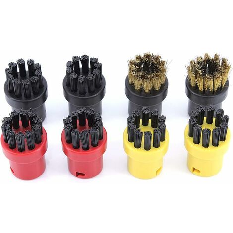 Lot de 8 brosses de nettoyage à vapeur pour Kärcher SC1 SC2 CTK10 SC3 SC4 SC5 SC7