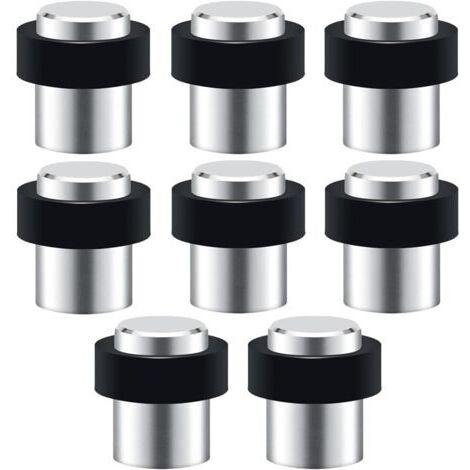 lot de 8 Butée de Porte Sol, Hauteur 45mm, Arrêts de Portes en Acier Inoxydable avec Vis, Butoir Porte