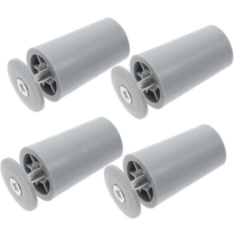 Lot de 8 butées de volet roulant en PVC gris. mesurant 40mm. Butées de volet roulant 8 pièces/ensemble 40 mm avec vis Butées gris