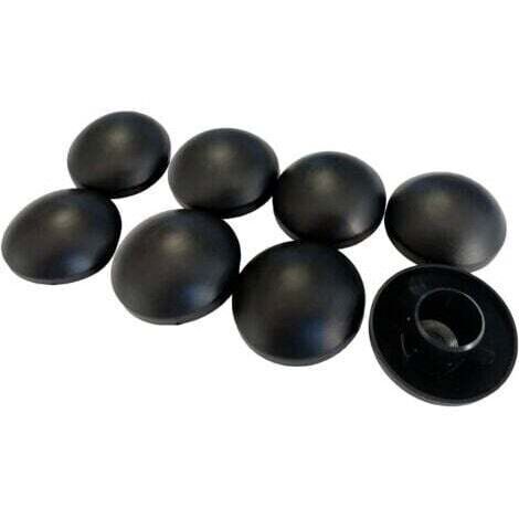 Lot de 8 Capuchons de poteaux Noir 25mm pour Trampoline