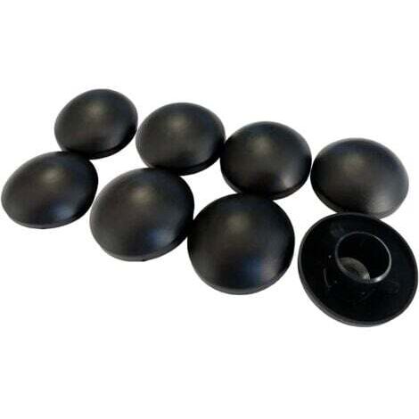 Lot de 8 Capuchons de poteaux Noir 25mm pour Trampoline