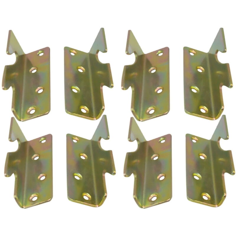 Lot de 8 charnières de lit épaisses, boulons de connexion pour lit élargi, charnières de connexion Gemel, accessoires pour meubles