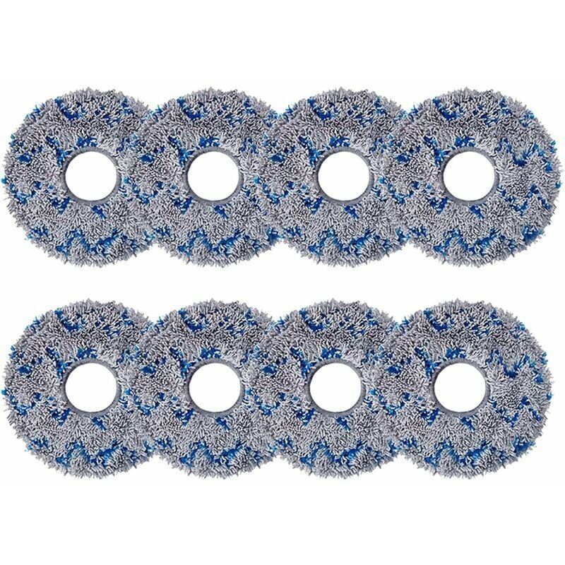 Lot de 8 Chiffon de Nettoyage de Rechange pour ECOVACS DEEBOT X1 Omni / X1 e Omni, Serpillières en Microfibre pour ECOVACS DEEBOT X1 Turbo Aspirateur