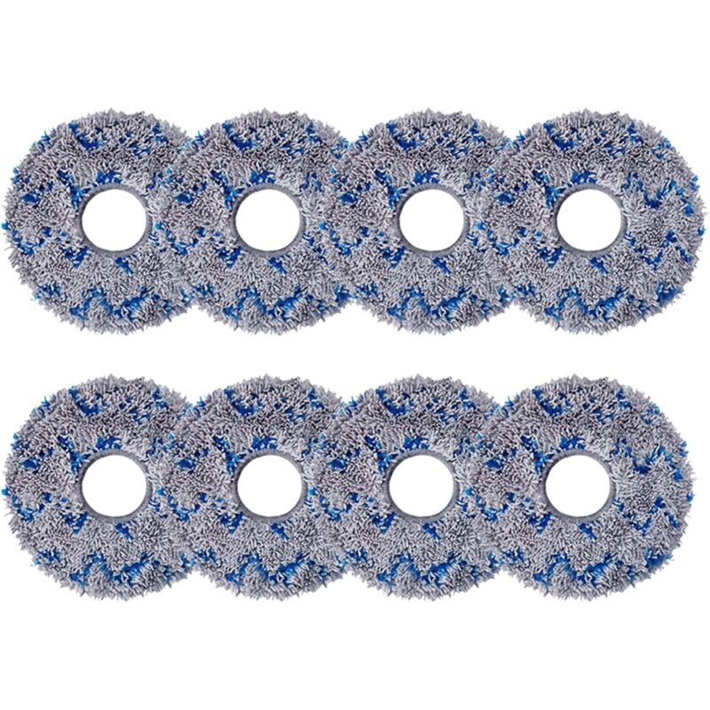 Lot de 8 Chiffon de Nettoyage de Rechange pour ECOVACS DEEBOT X1 Omni / X1 e Omni / T20 Omni, Serpillières en Microfibre pour ECOVACS DEEBOT X1 TURBO
