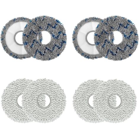 Lot de 8 chiffons de nettoyage pour Ecovacs T30 Max pour Deebot T30 Pro Omni - Tapis de sol