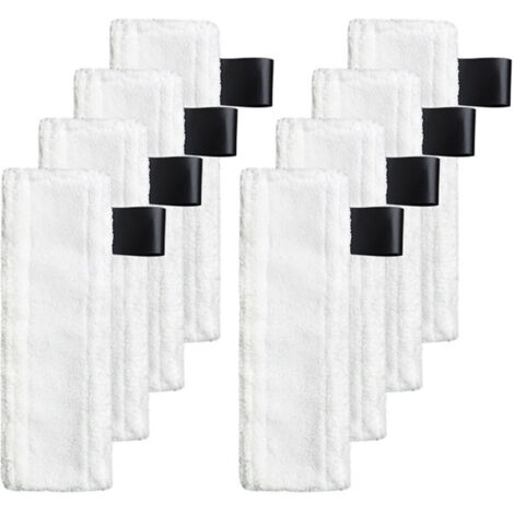 Lot de 8 chiffons microfibre compatibles avec les nettoyeurs vapeur Karcher EasyFix SC2, SC3, SC4, SC5