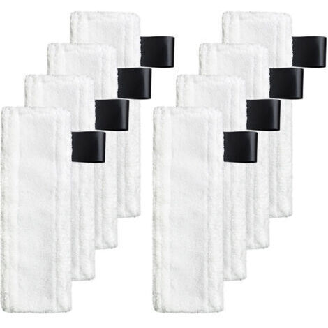 Lot de 8 chiffons microfibre compatibles avec les nettoyeurs vapeur Karcher EasyFix SC2, SC3, SC4, SC5