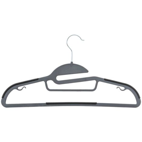 Lot de 8 Cintres bi-matière avec revêtement anti glisse - Five