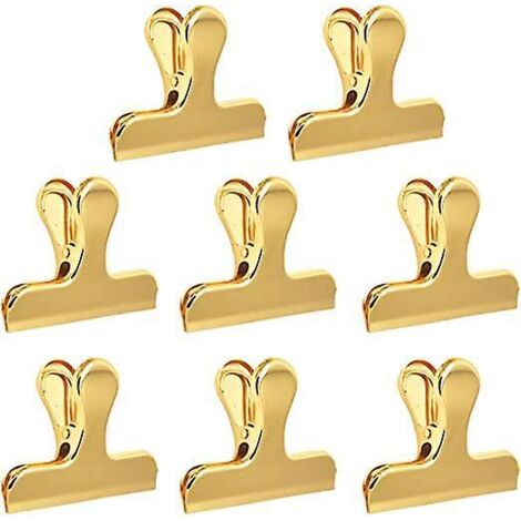 lot De 8 Clips De Sac En Acier Inoxydable Trs Rsistants, 7,6 X 6,1 Cm, Pour Caf, Nourriture, Pain, Cuisine, Usage Domestique - Dor