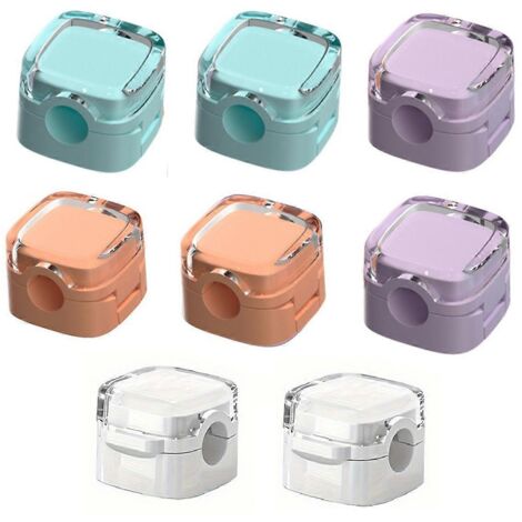 Lot de 8 clips magnétiques pour câbles, support de câble réglable --