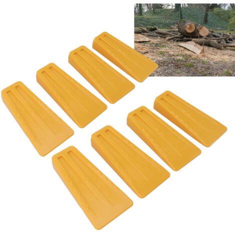 Lot de 8 Coins de Coupure 14CM pour Abattage d'Arbres Têtes Pointues en Plastique-KZQ