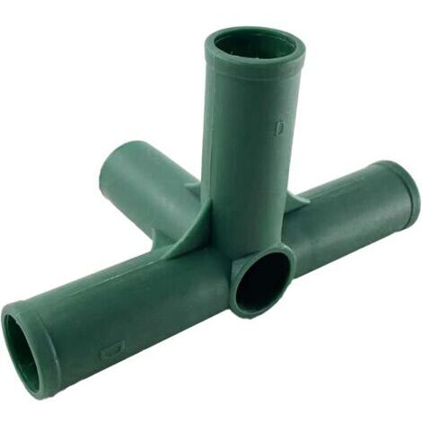 Lot de 8 connecteurs de construction de serre 19 mm – Matériau plastique durable – Support stable pour tuyaux en PVC ou métal