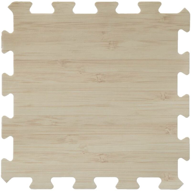Intex - Tapis de sol en mousse modulable Set de 8 Dalles façon parquet
