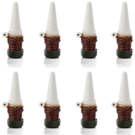 Lot de 8 d'irrigation, Distributeur d'eau automatique pour Céramique Chambre Plante d'irrigation Pointes, bonsaï, plantes, fleurs