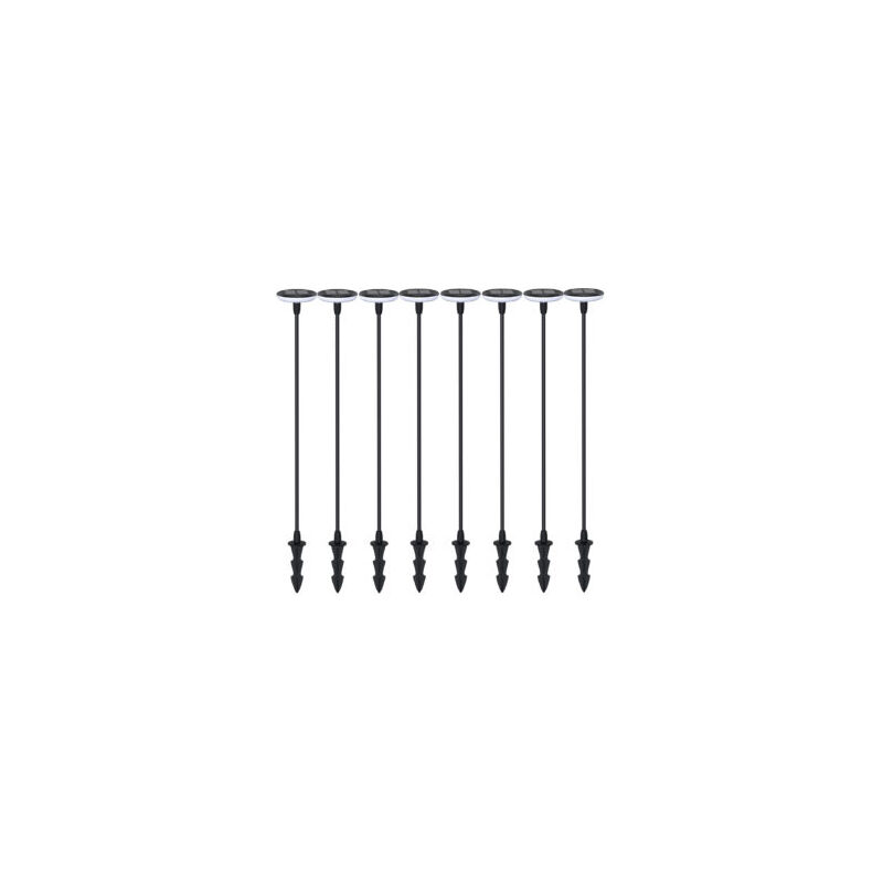 Lot de 8) Eclairages led 35 lm Solaire à planter Idéal illumination de composition florale