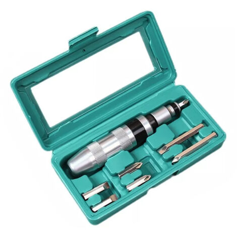 Lot de 8 embouts de vissage - Jeu de screwdrivers compatibles avec cliquet - Chrome vanadium - Boîte de rangement incluse