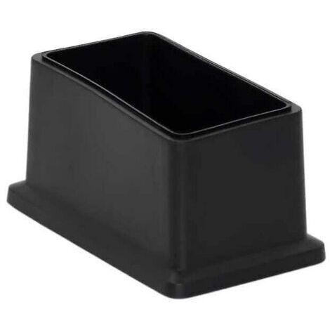 Lot de 8 embouts rectangulaires en PVC souple – Protection du sol 25 x 50 mm – Réduit le bruit et évite les rayures