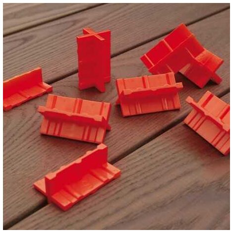 Lot de 8 espaceurs pour lames de terrasse en plastique – Épaisseur 3/4/5/6 mm – Pour bois composite et naturel – Écartement régulier – So Garden
