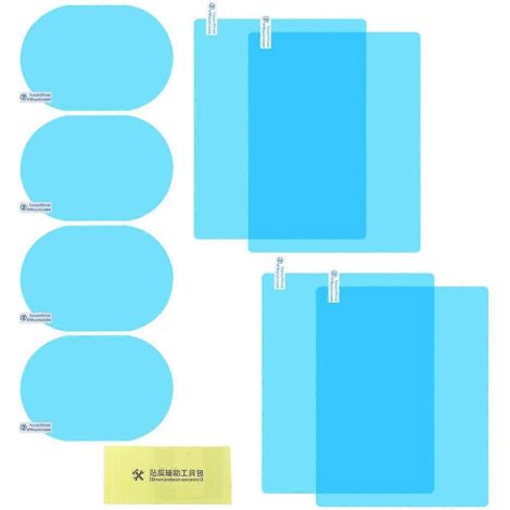 Lot de 8 films de protection anti-pluie transparents pour rétroviseurs de voiture, imperméables et résistants à la buée.
