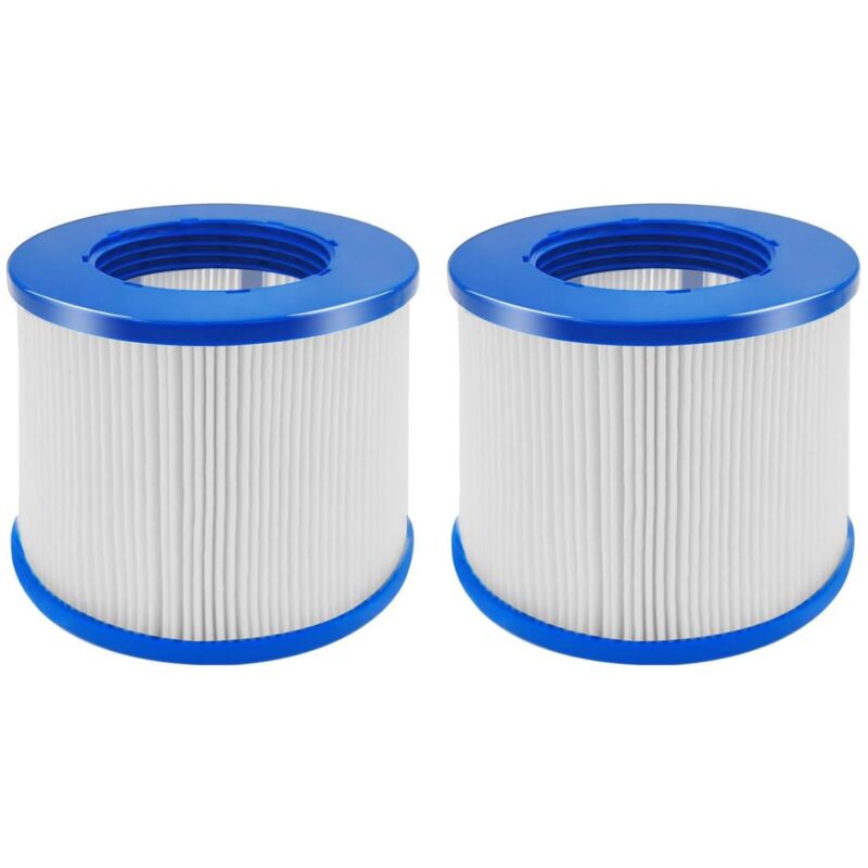 Lot de 8 Filtre de Spa a Visser, Cartouche filtrante pour Clever Spa, Filtre 75 x 100 mm, Filtre à Vis pour Spa Gonflable Pas De Vis 60mm, pour Cosy