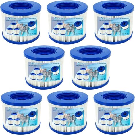 Lot de 8 Filtre de Spa a Visser, Filtre pour Clever Spa, Cartouche Filtre à Vis pour Spa Gonflable Pas De Vis 60mm, Cartouche Filtre pour Spa, Filtre Spa lumix, Compatible pour Cosy Spa