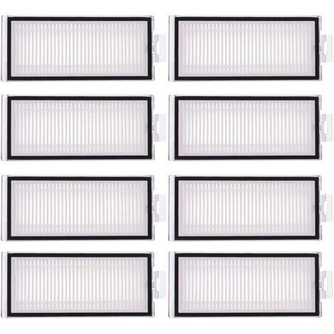 Lot de 8 filtres de rechange compatibles avec Roborock Q5 Pro, Q5 Pro+, Q7, Q7+, Q7 Max, Q7 Max+, Q8 Max, Q8 Max+, robot asp