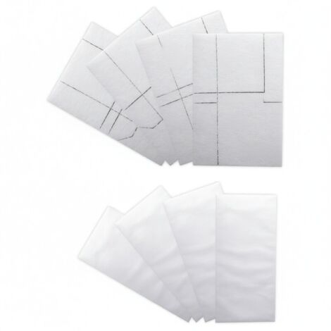 Lot de 8 filtres pour aspirateur Miele – 4 x 6713110 + 4 x Super Air Clean 3944711 – Compatible C1, C2, C3, S séries