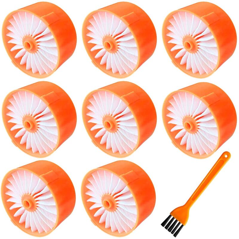 Beijiyi - Lot de 8 filtres pour aspirateur pour Black + Decker BSV2020G et BSV2020P sans fil et accessoires filtres de rechange Powerseries Extreme