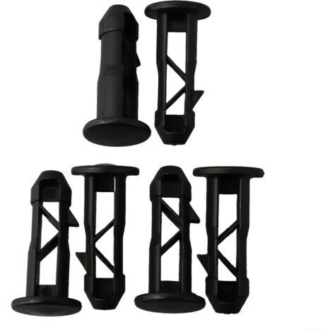 Lot de 8 goupilles à charnière en plastique pour couvercle de poubelle WHEELIE - Fixations flexibles pour poubelle de cour et d'extérieur - Convient pour les poubelles domestiques et commerciales de