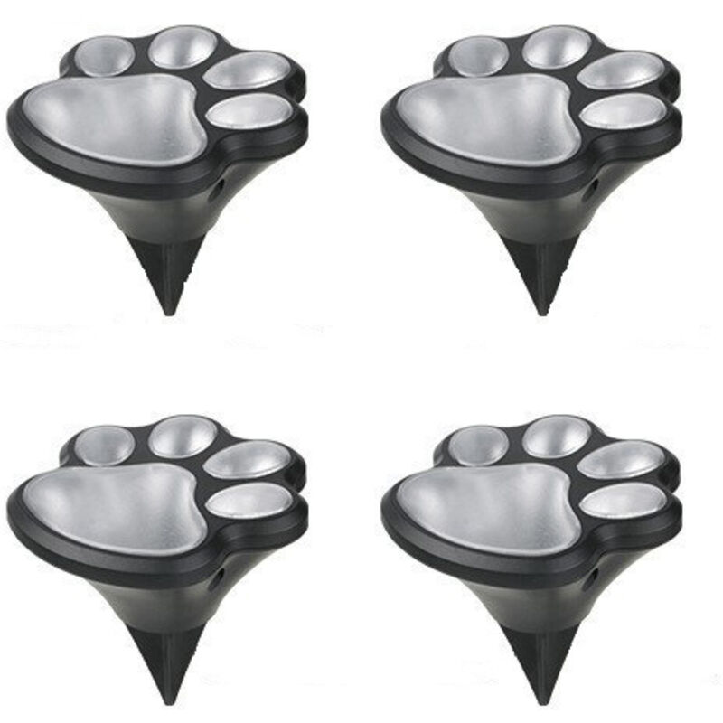 Lot de 8 guirlandes lumineuses solaires en forme d'empreintes de pattes de – Guirlande lumineuse d'extérieur imperméable pour extérieur, décoration